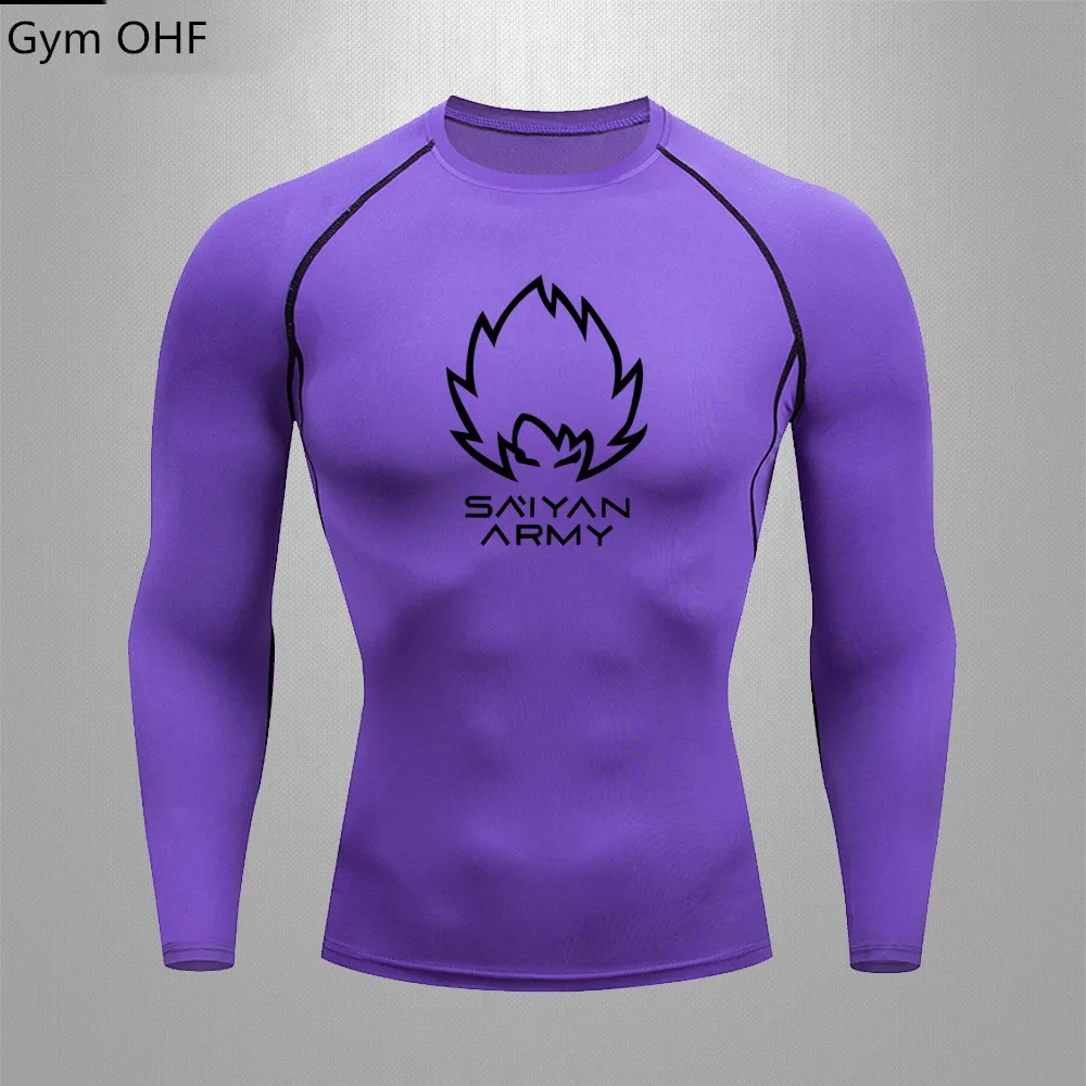 Goku T Shirt Men Summer Gym Fitness Tops Rashguard Jiu Jitsu Compression Shirts Pants Dry Fit Running Training T shirts Herren