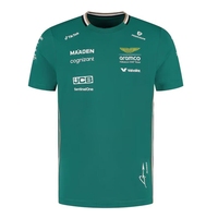 2025 New Season Fernando Alonso Racing Jersey Fans Summer Green Breathable Sportwear No. 14 O Ncek T-Shirt Men Kids Short Sleeve