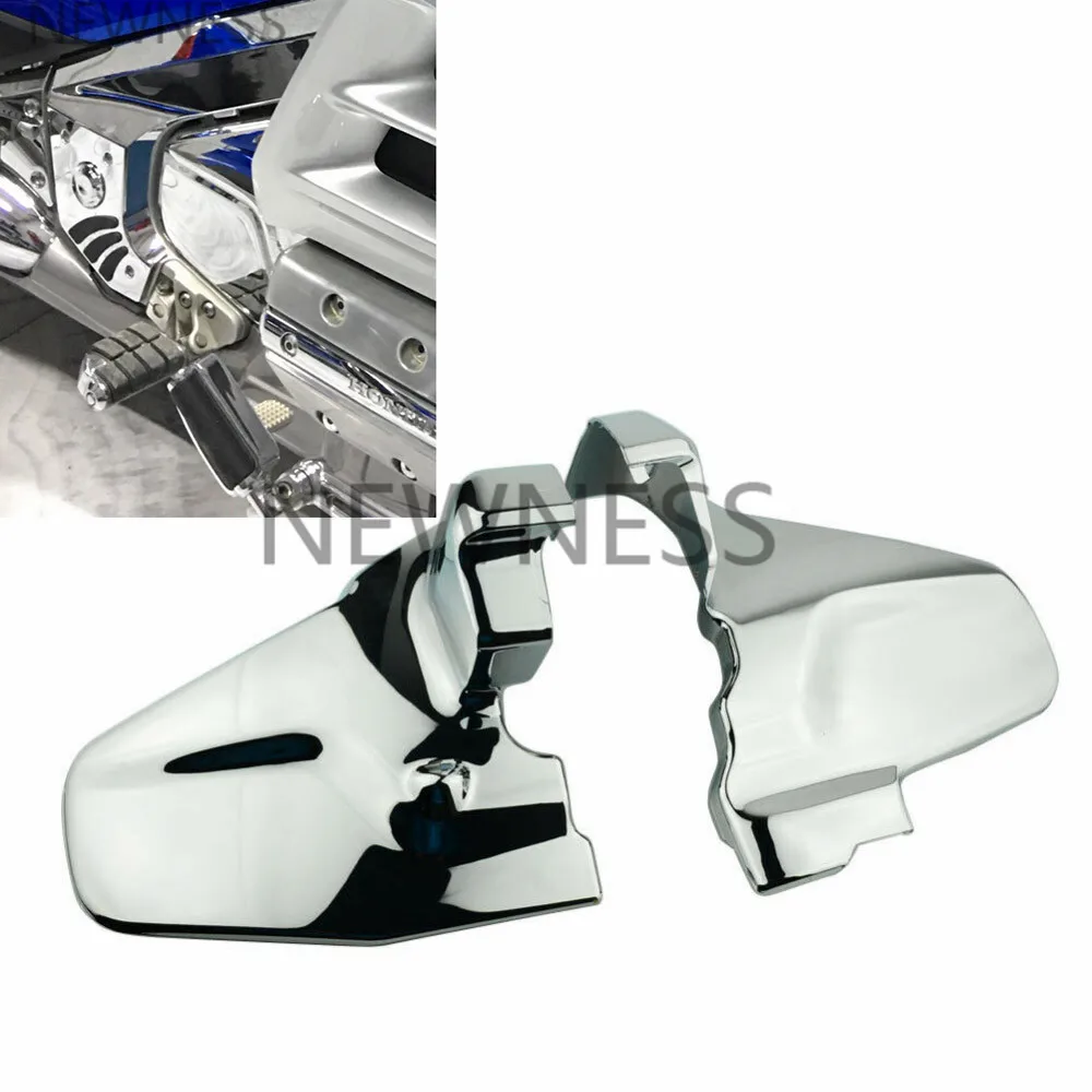 الكروم محرك دراجة نارية غطاء إطاري موتو محرك الجانب حماية الحال بالنسبة لهوندا Goldwing الذهب الجناح GL1800 GL 1800 2001-2011