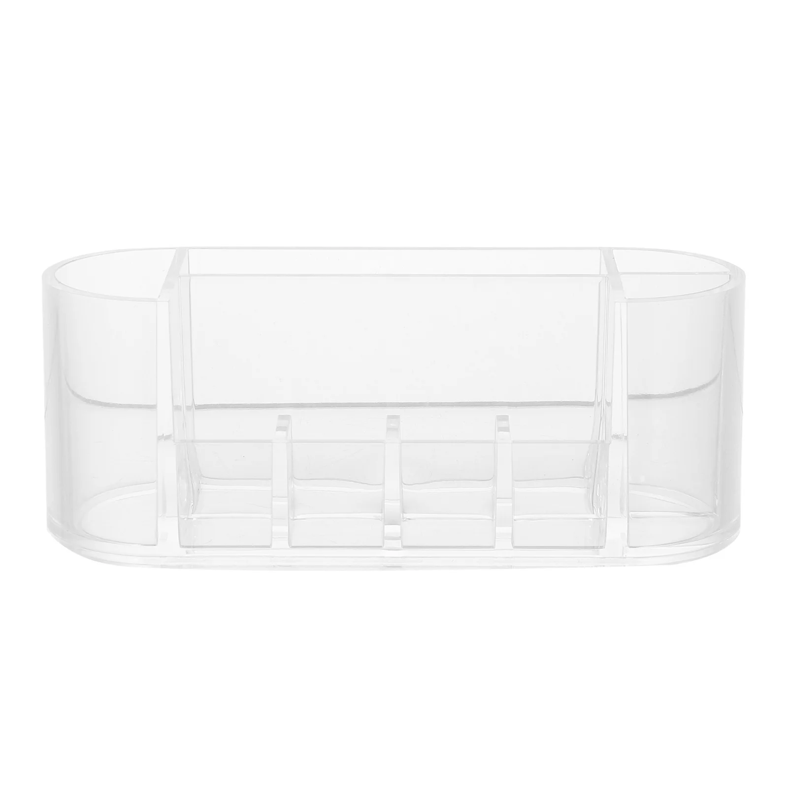 1Pcs Organizer Box Clear Makeup Tools Organizer with Multiple Grids Desktop Storage Container for Makeup Accessories