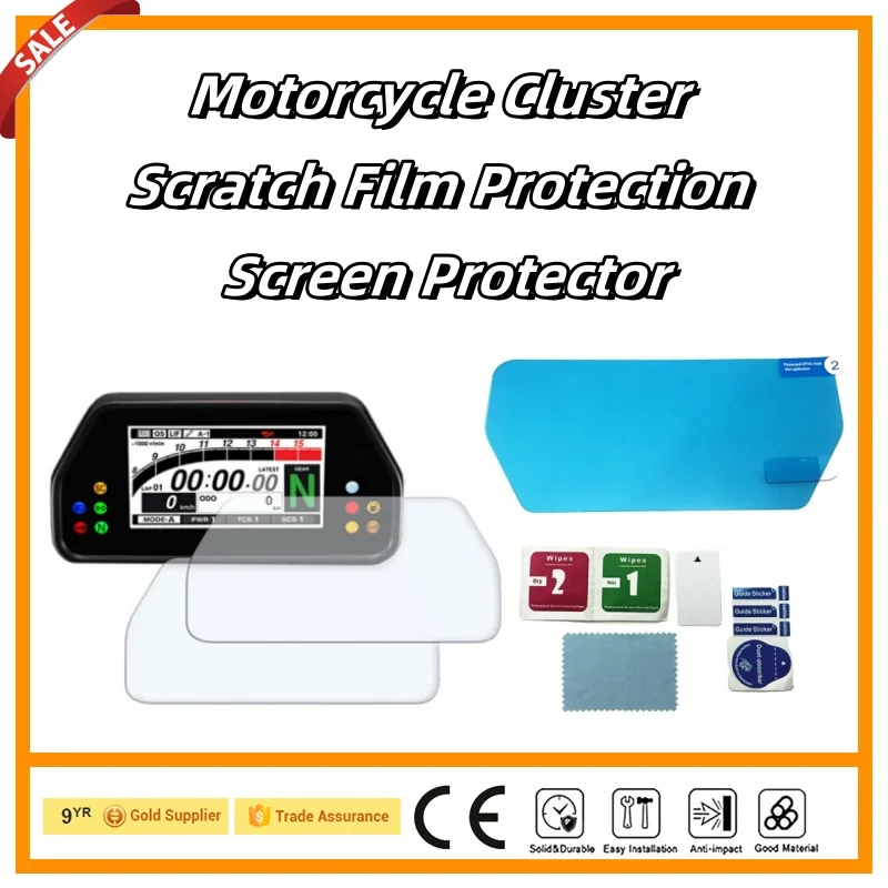 Motocicleta Screen Protection Film, Cluster Scratch Velocímetro Film, Acessórios para Yamaha Tracer 900 GT