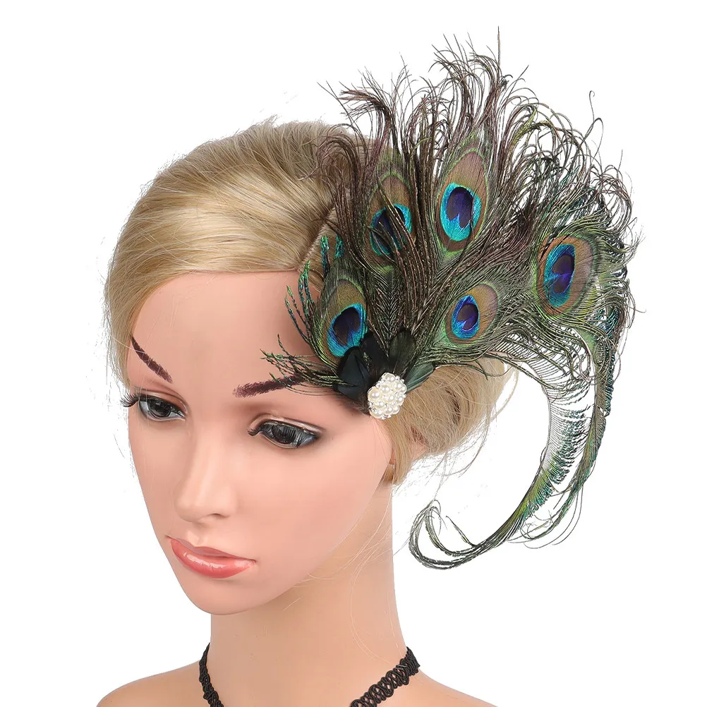 

Hair Clip Fascinator Lightweight Reliable Vintage 1920S Flapper Accessories Women Hair Fascinators Party