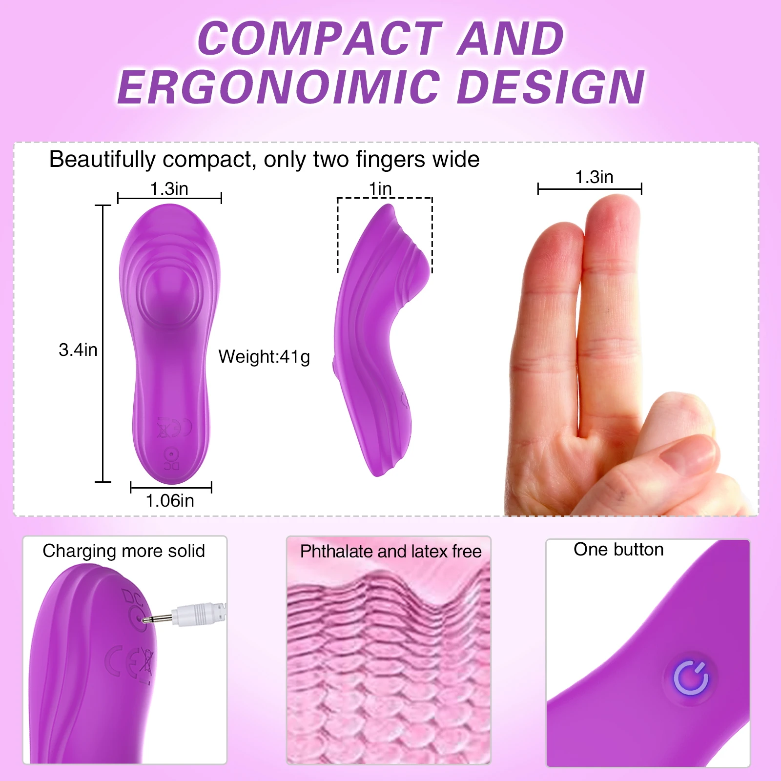 Wearable Vibrator for Women Clit Stimulator Wireless Bluetooth APP Control Magnetic Wear Vibrating Female Masturbator Sex Toys