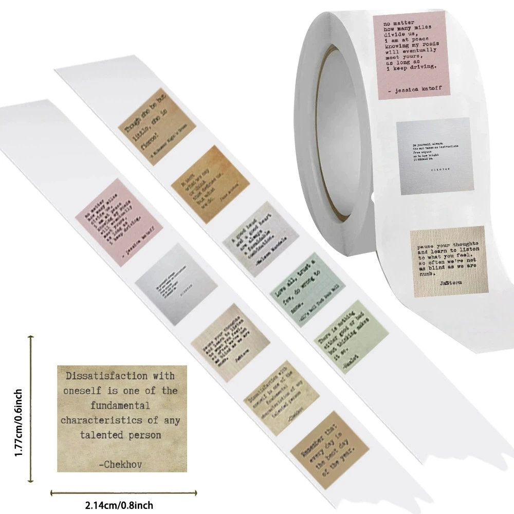 100-500pcs Love Bible Verse Encouragment Sticker Tape for Notebook Phone Case DIY Decoration Supply Note Pad Sticker Label
