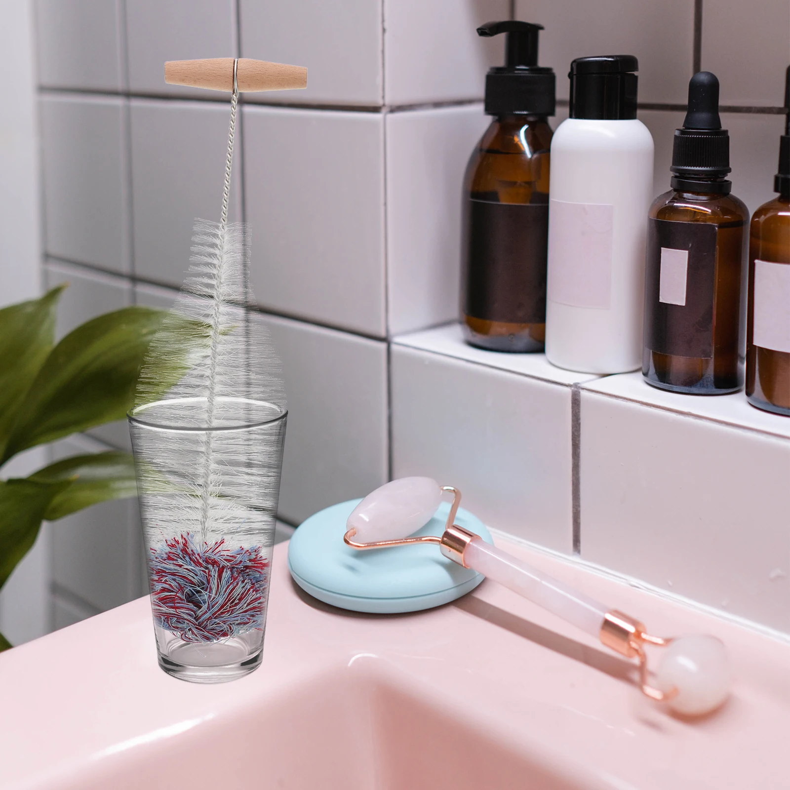 

2 Pcs Set Kitchen Water Cleaning Straw Glass Baby Bottle Brushes Cleaning Brush Bottle Cleaner Brush Water Bottles Brushes