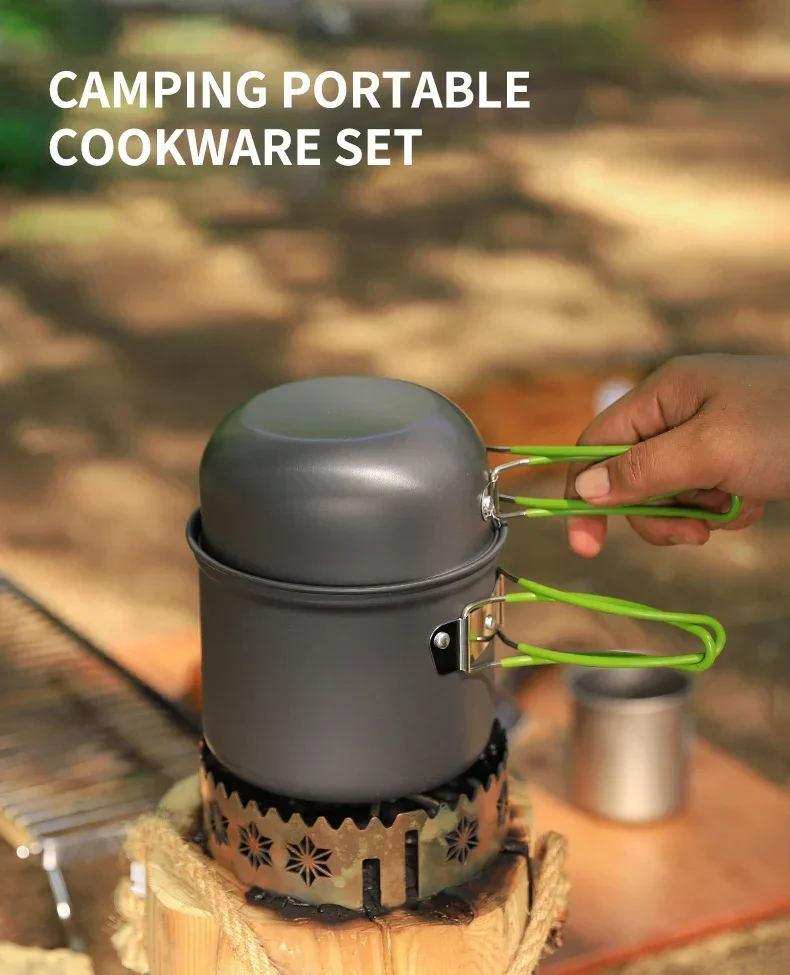 

Ultralight Camping Cooking Utensils Outdoor Tableware Pot Set Smoker digital Funda para parrilla Pellet grill Kamado grill Food