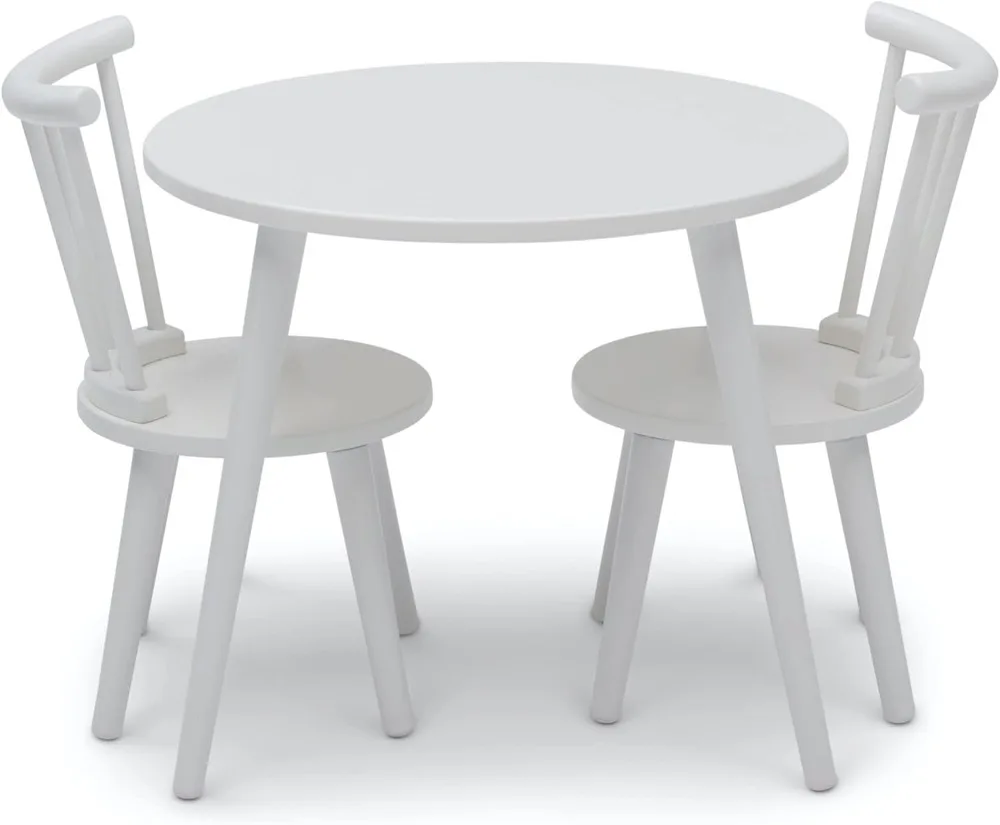 Delta Kinderhoeve Kindertafel En 2 Stoelen Set-Ideaal Voor Knutselen, Greenguard Gold Gecertificeerd