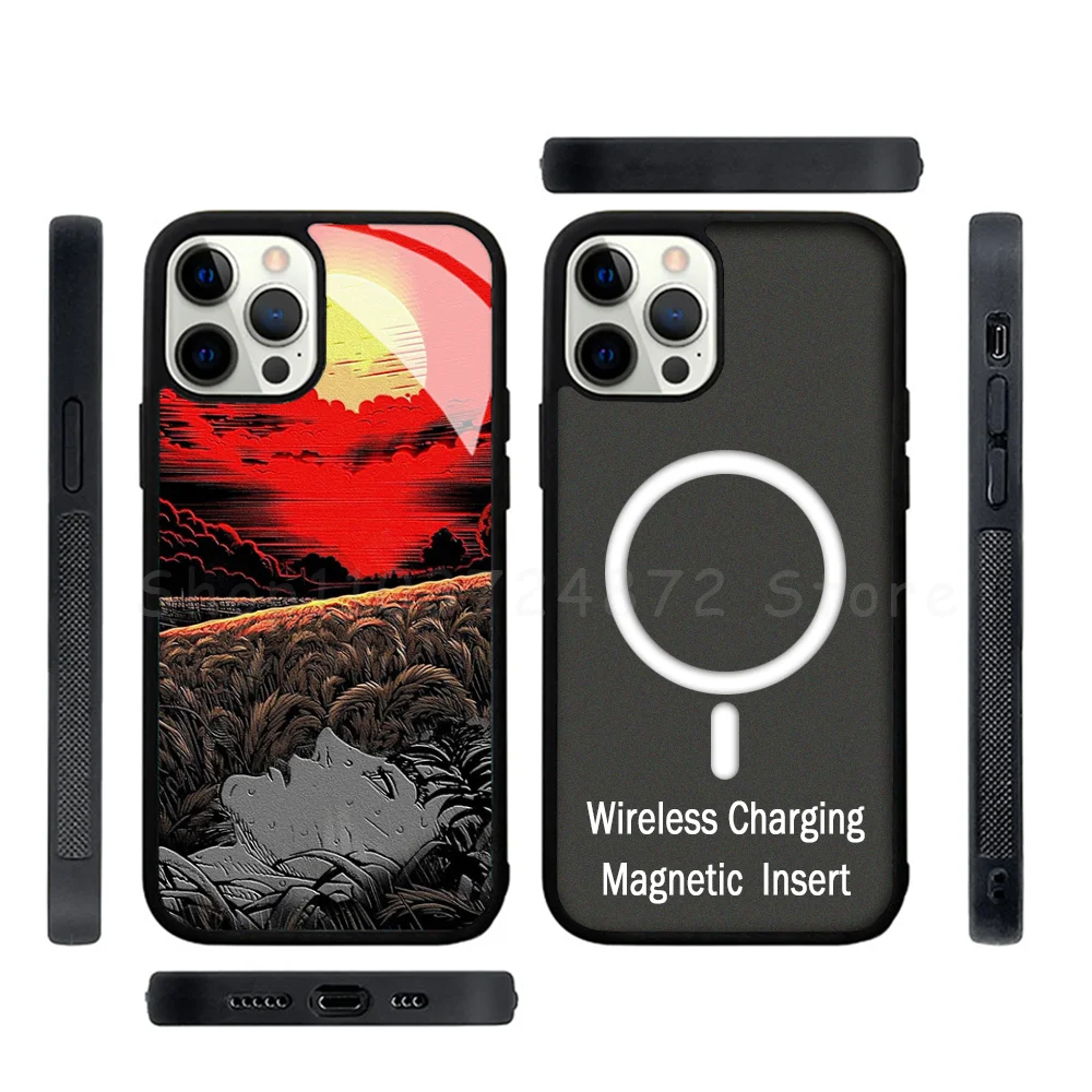 Berserk Phone Case Strong Magnetic For IPhone 15 14 13 Pro Max Alex Mirror For Magsafe Wireless Charging Cover