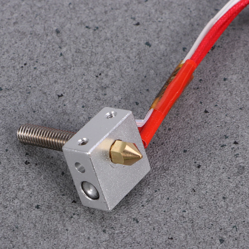 

2Pcs Aluminium Alloy Brass Hot End for 3D Printer Extruder Part Mk7 DIY Repair Extruder Part Hot End Heating Filament Nozzle
