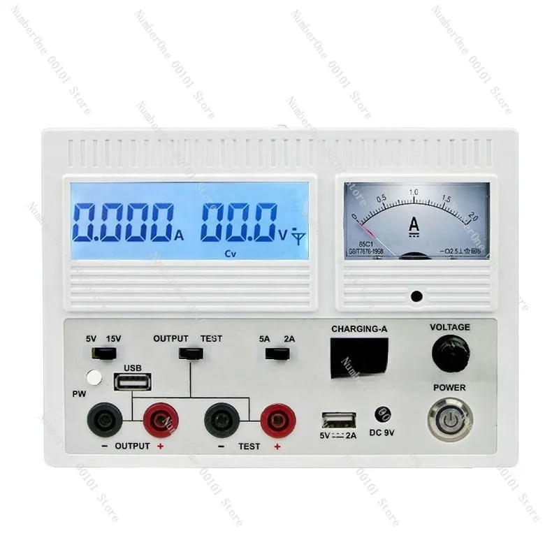 DC Regulated Power Supply for Mobile Phone Repair, Adjustable Voltage and Ammeter with Digital Pointer