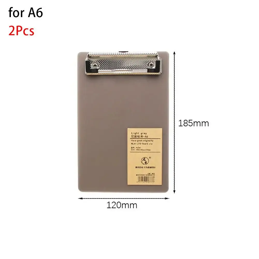 

2Pcs Document Folder A6/A5/A4 Clipboard Ticket Bill Holder Writing Pad File Folder Board Notepad Board Hanging Cardboard