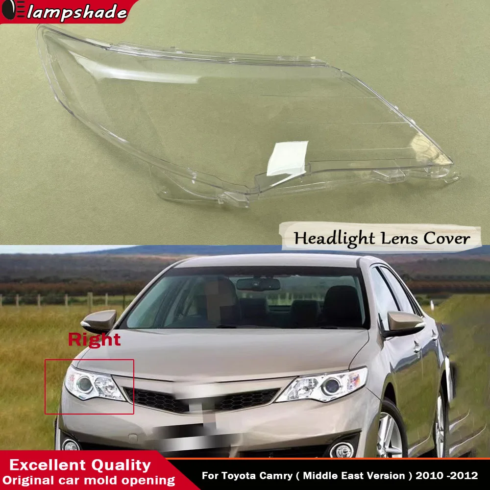 

For Toyota Camry ( Middle East Version ) 2010 2011 2012 Auto Light Caps Car Headlight Cover Lampshade Lamp Case Glass Lens Shell