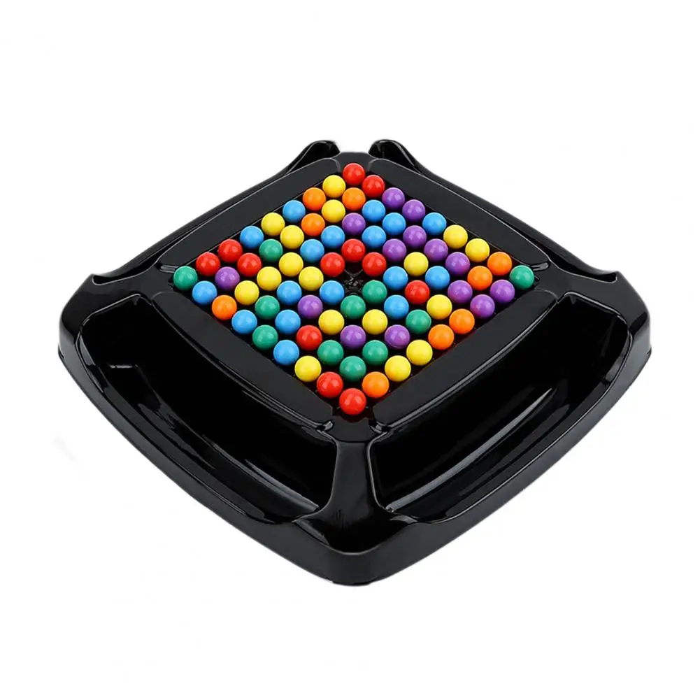 Educational Ball Elimination Game Colorful Beads Educational Board Game for Focus Logic Training Multi-player Strategy for Kids