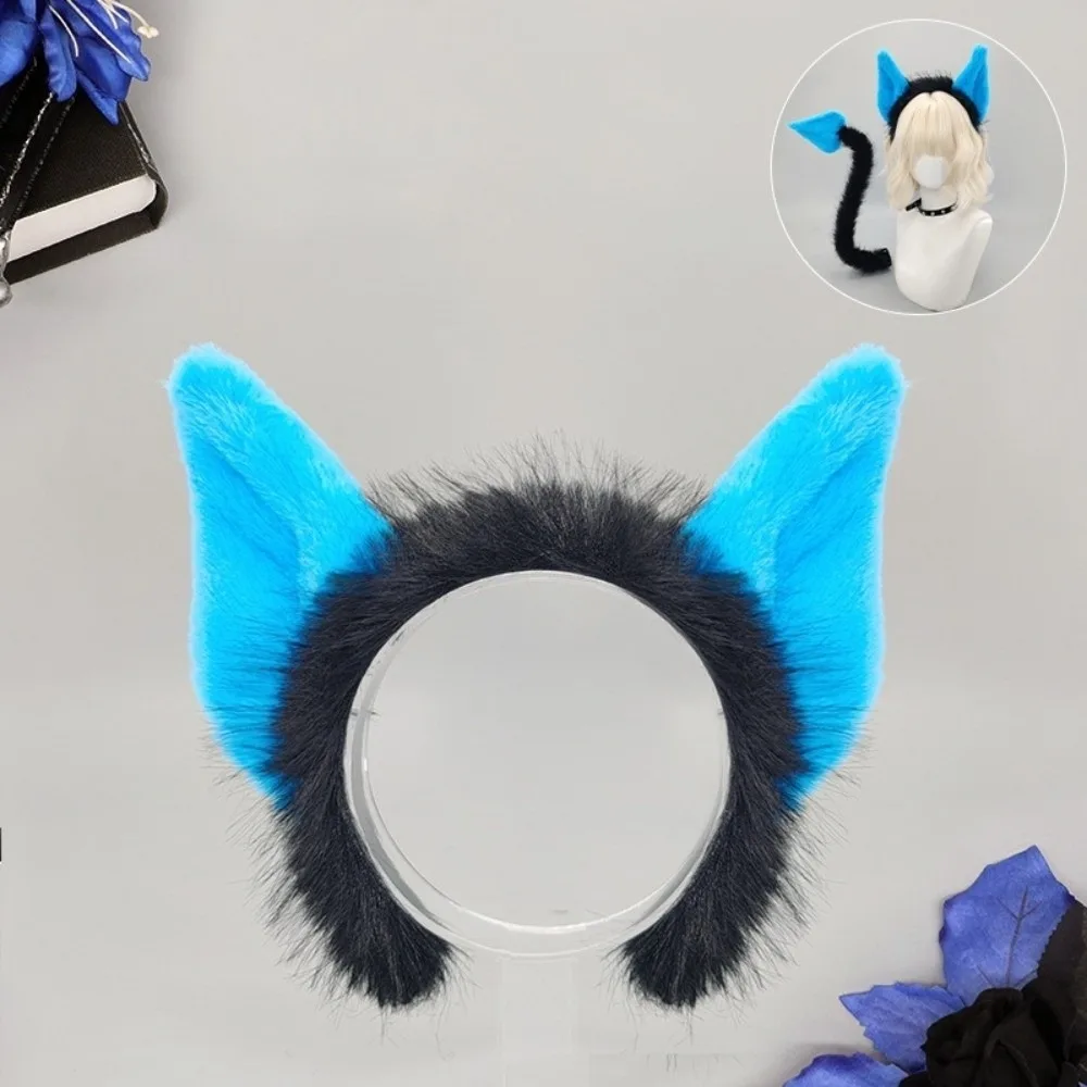 Creative Bentable Halloween Costume Cosplay Props 3D Furry Cat Ears DIY with Belt Devil's Sweetheart Tail All Saints' Day