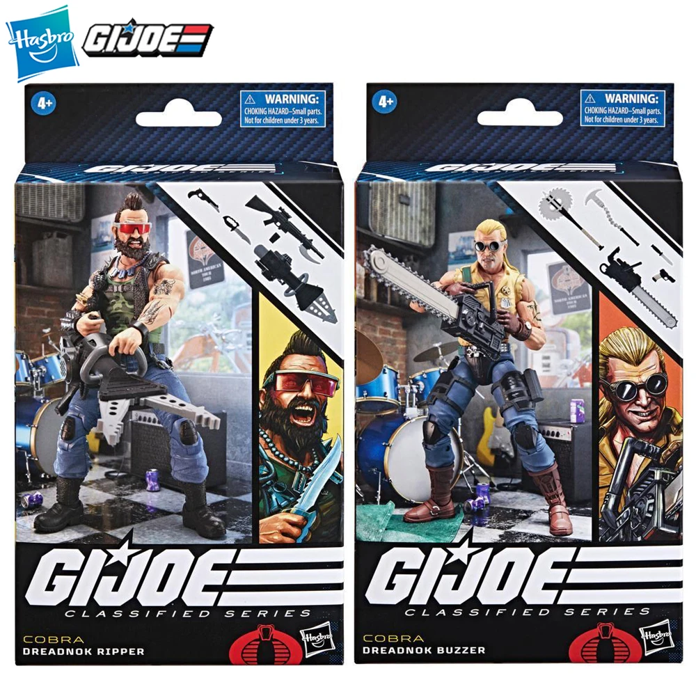 

In-Stock Hasbro G.I. Joe Classified Series Dreadnok Ripper & Buzzer Nice Collectible 15 cm Action Figure Solider Model Gift Toys