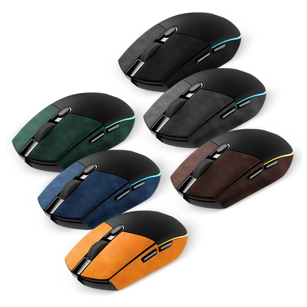 for Logitech G102 Micro Fiber Leather Sticker Mouse Anti-slip Grip Tape Ultra-thin Comfortable Sweat Resistant