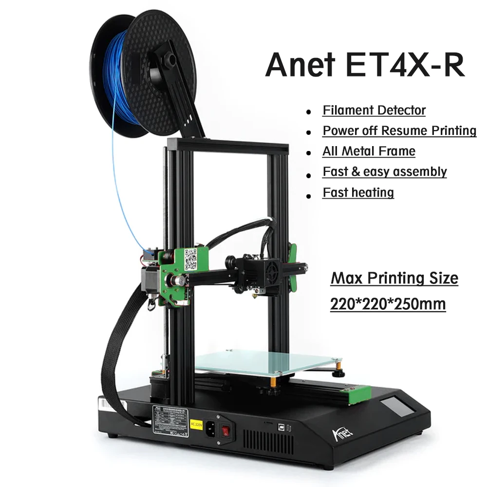 With Anet FDM Heating ET4X-R Printing Assemble All Fast