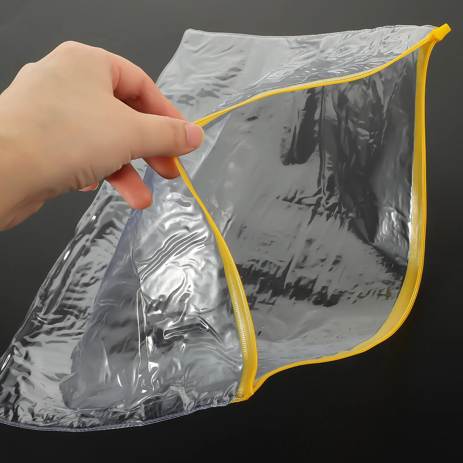 

20Pcs Plastic Zipper File Folder Thick A4 Document Storage Bag Portable File Organizer School Office Travel Document Holder