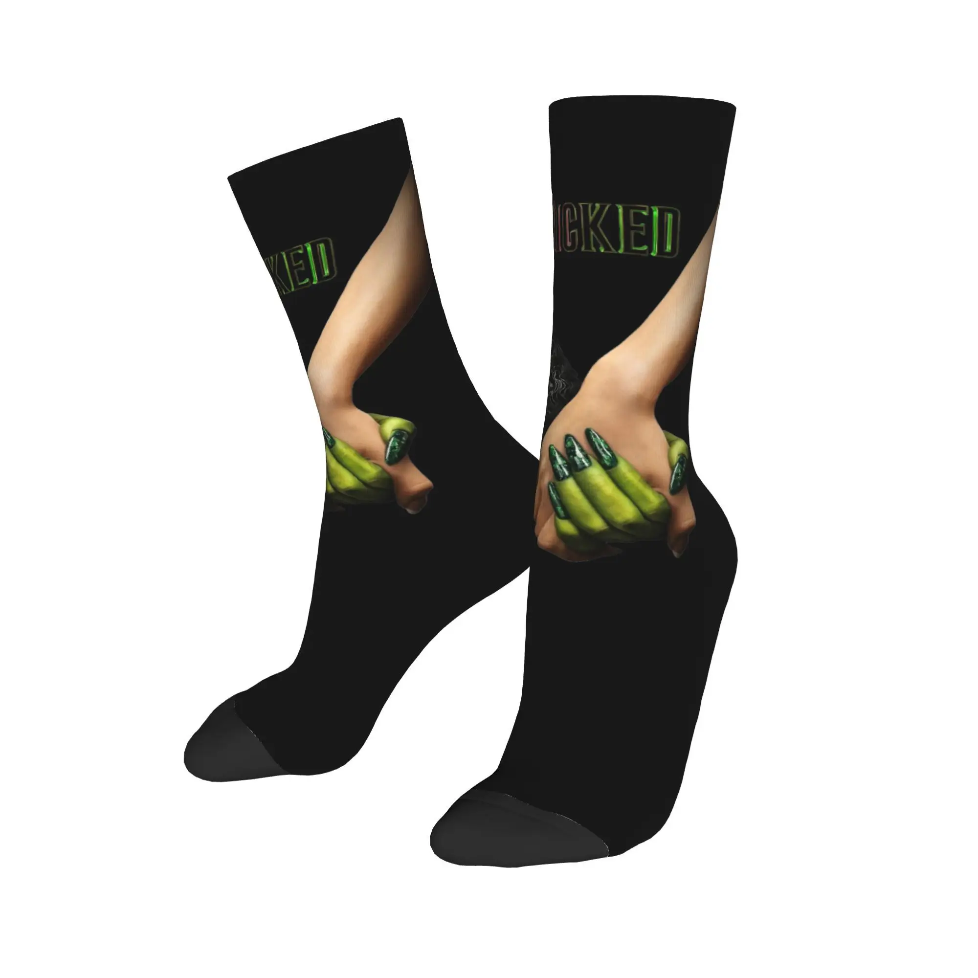 wicked movie  Merchandise Men Women Socks Flexible  Skateboard Crew Socks Cotton Best Gift Idea