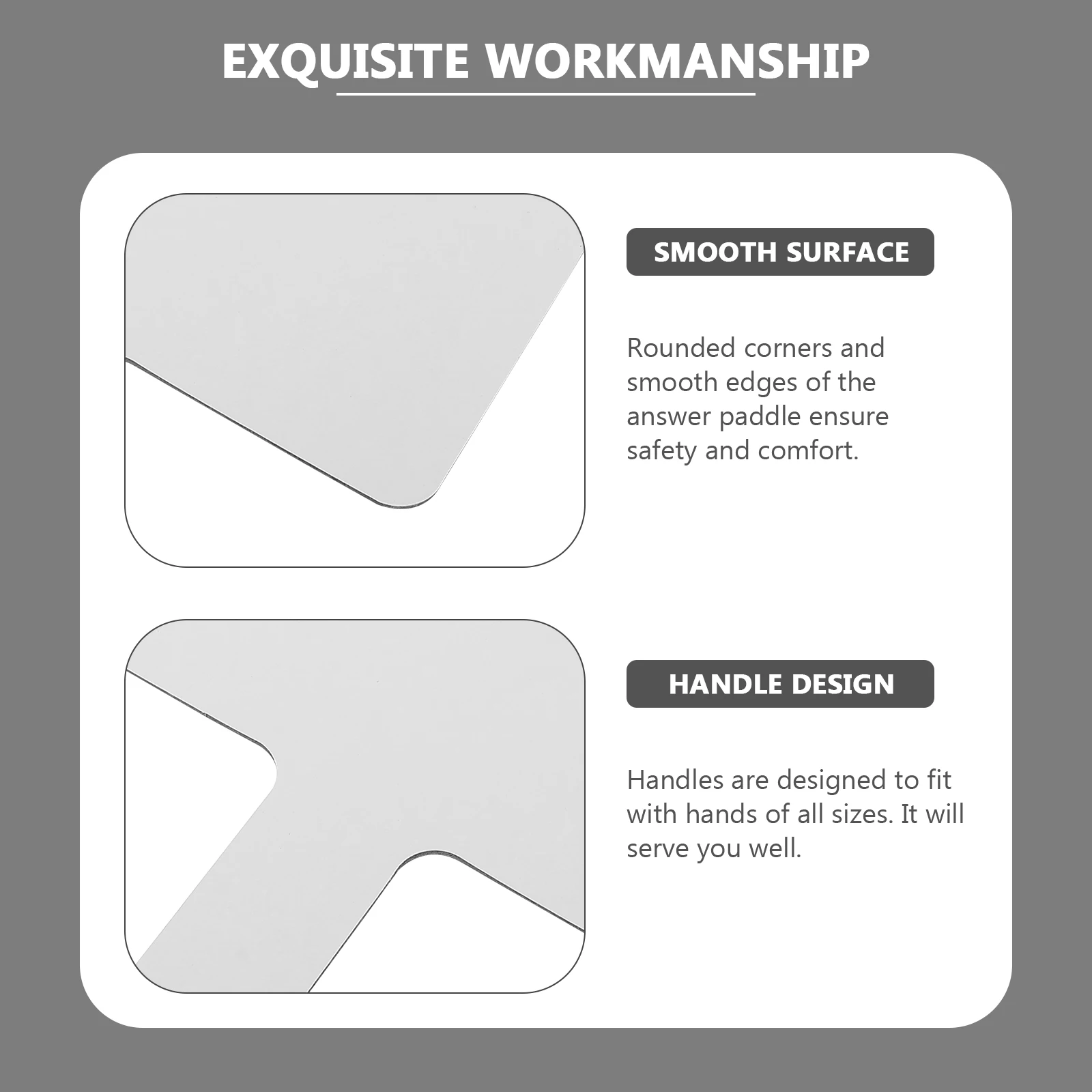 White Board Answer Board Reactieplaat Glad leermiddel H-held whiteboards Praktisch ontwerp