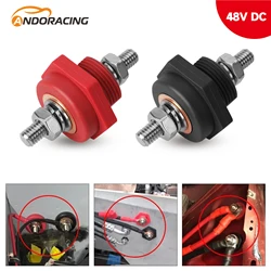 300A 48V DC Stud Battery Power Junction 3/8'' Post Connectors Brass Replacement Terminal Kit for Car Camping RV Truck Boat