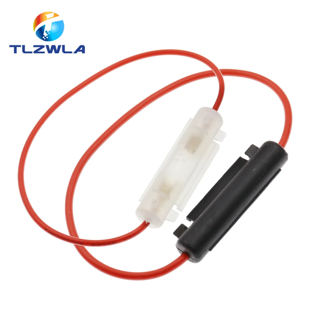 1PCS 6X30MM Glass Fuse Holder 6*30MM 250V Fuse Socket Flip shell Socket Peanut Hull with 20AWG 16AWG Wire Cable