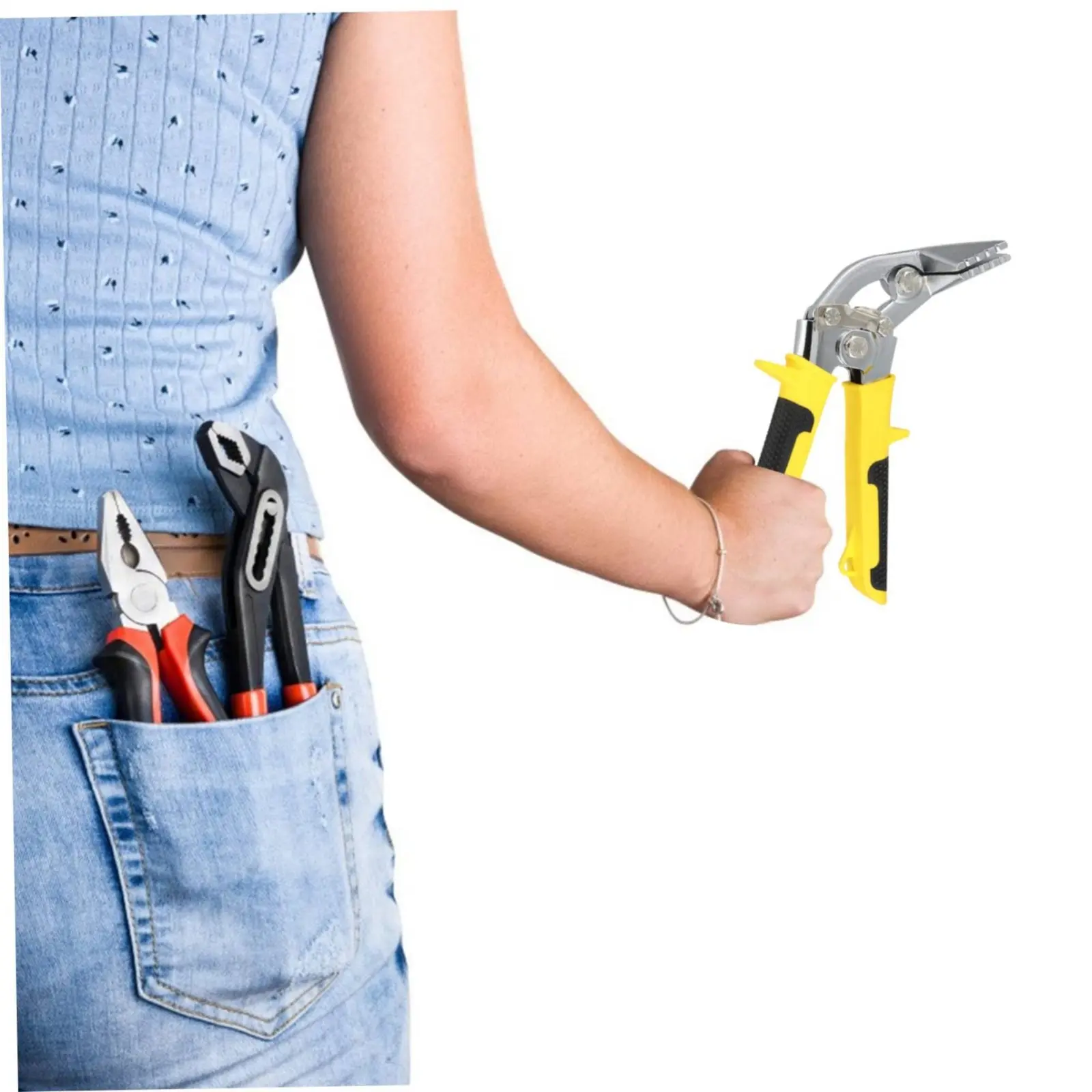 Hand Seamer Easy to Use Metal Sheet Folding Pliers Rim Bending Tool Sturdy-Duty Long-Lasting for Roofers, Construction Site view 4