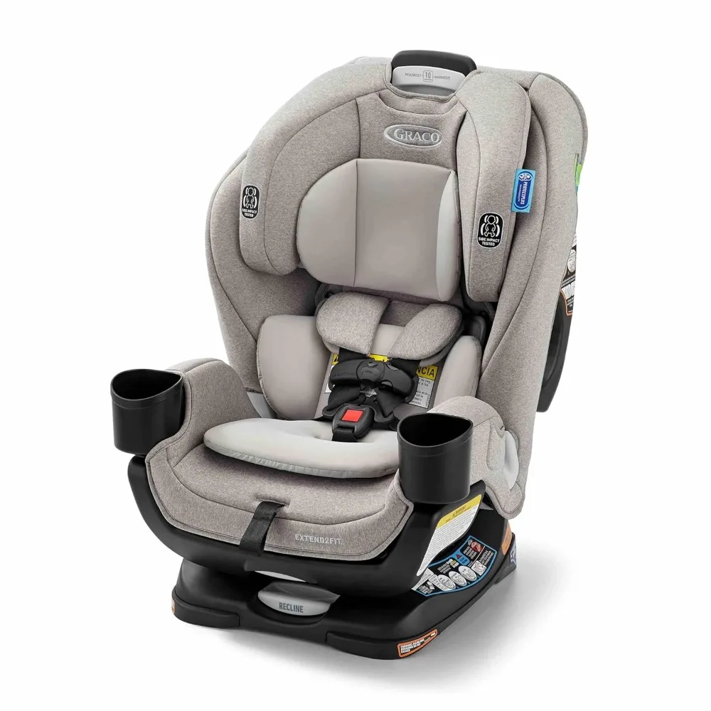 

Extend2Fit Convertible Baby Car Seat, Rear and Forward Facing, Adjustable Extension Panel for Extra Legroom, Ashten
