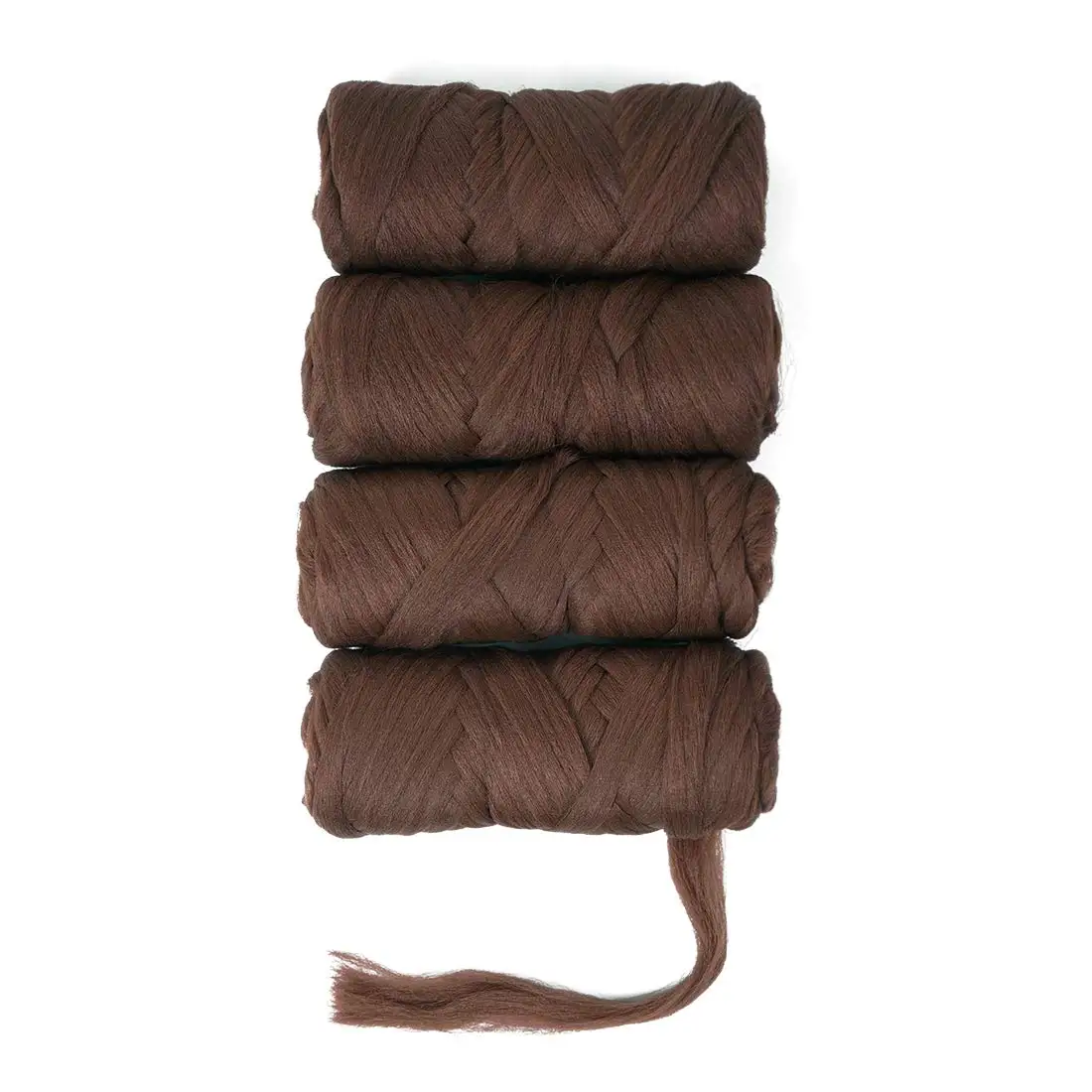 ถักโครเชต์100% บราซิลขนสัตว์ Hair Extension สำหรับแอฟริกันต่ำอุณหภูมิ Faux Locs Wraps ผมถักเปียขนาดใหญ่