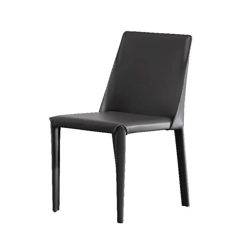 

Nordic Leather Backrest for Dining Chair Household Restaurant Simple All-Match Small Apartment Furniture