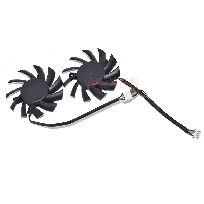 PLA07010S12HH DC12V 0.50A  65mm 4Wires For MSI R5770 N450GTS HAWK  A  pair Graphics Card Cooling Fan NEW