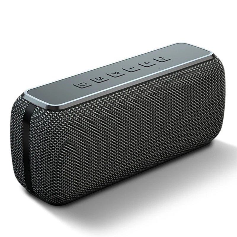 

60 Вт Bluetooth-динамик TWS Беспроводной портативный сабвуфер Водонепроницаемый 6600 мАч Мощный бас AUX FM для развлечений на открытом воздухе Кемпинг