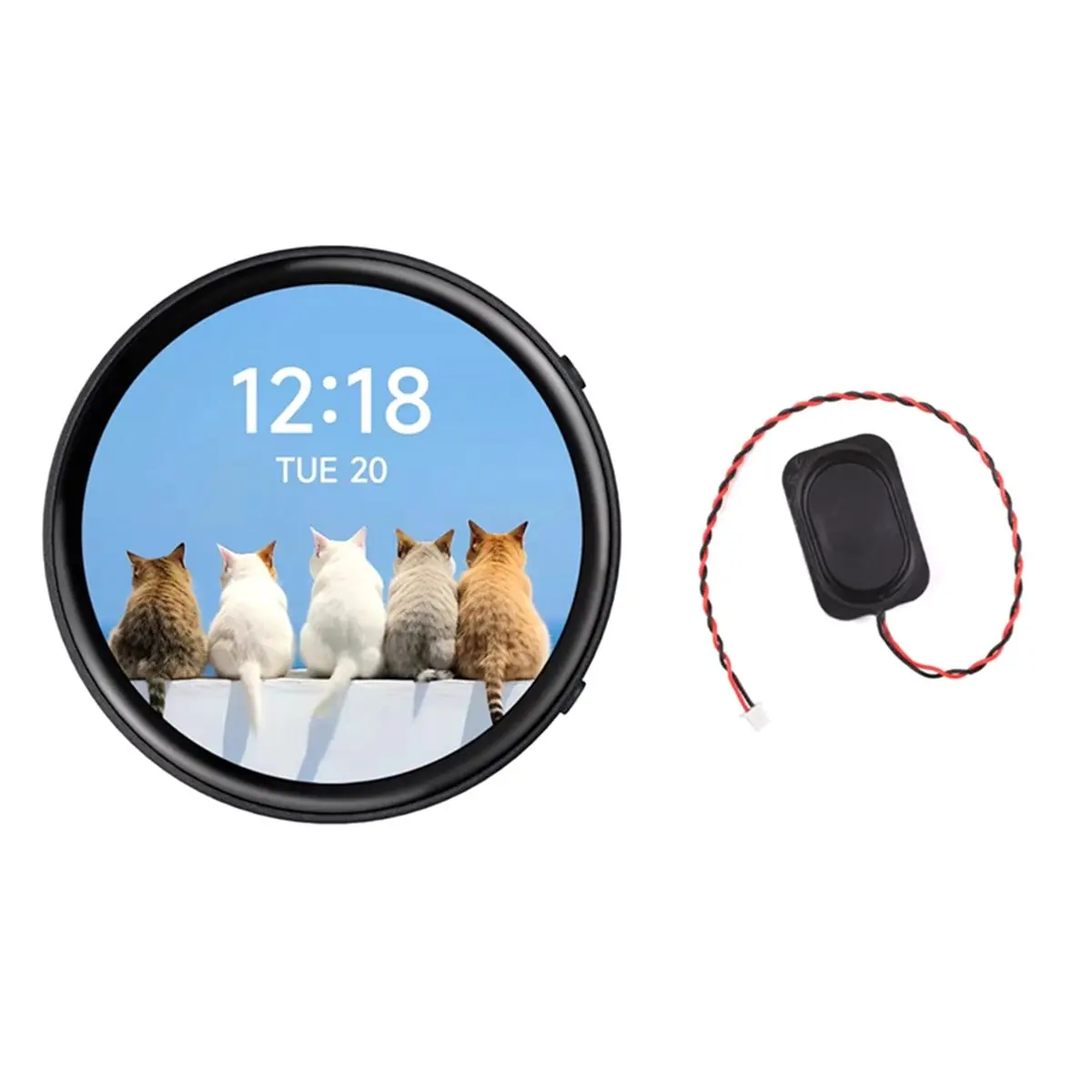 ~【On Sale】RP2350 1.75inch AMOLED Round Touch Display Development Board 466x466 Capacitive Touch with Speaker B