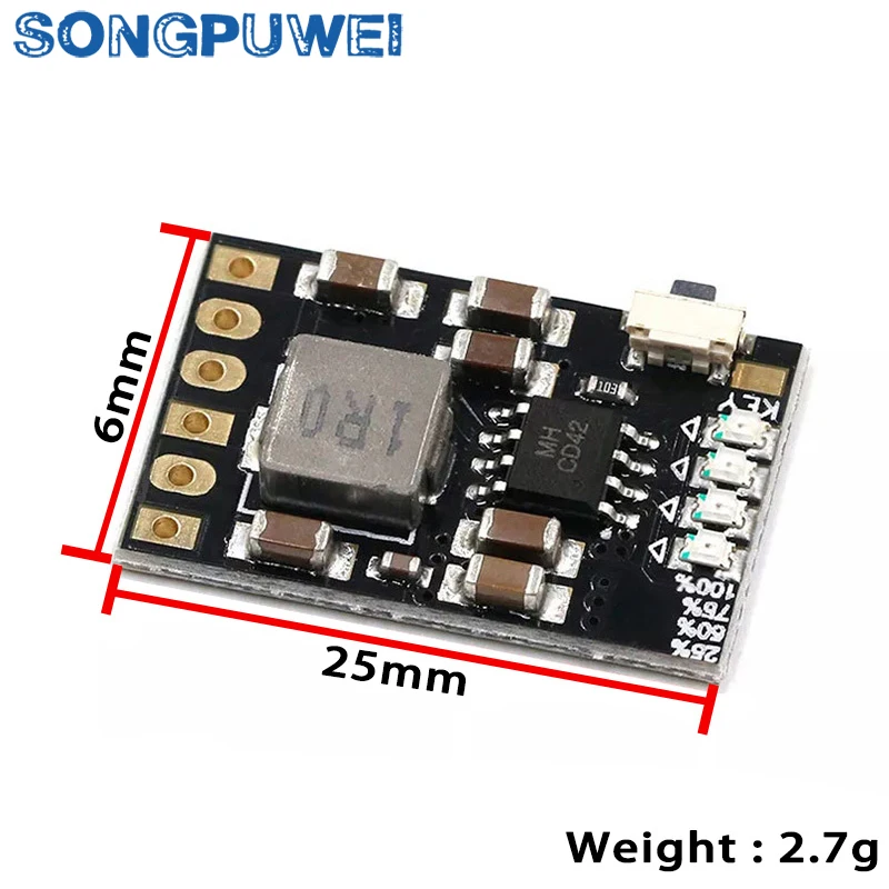 MH-CD42 2A 5V Charging and Discharging Integrated Module 3.7V 4.2V 18650 Lithium Battery Charging Boost Power Board Protection