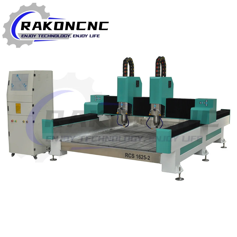 Multi-purpose Double Heads Stone CNC Router Double Spindle Head Stone Engraving CNC Router Stone Cutting Machine
