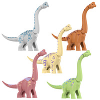 Jurassic Dinosaur World Brachiosaurus Building Blocks Diplodocus Dino Figures MOC Dinosaur Bricks For Children Educational Toys