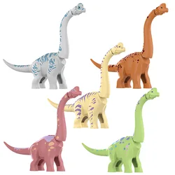 Jurassic Dinosaur World Brachiosaurus Building Blocks Diplodocus Dino Figures MOC Dinosaur Bricks For Children Educational Toys