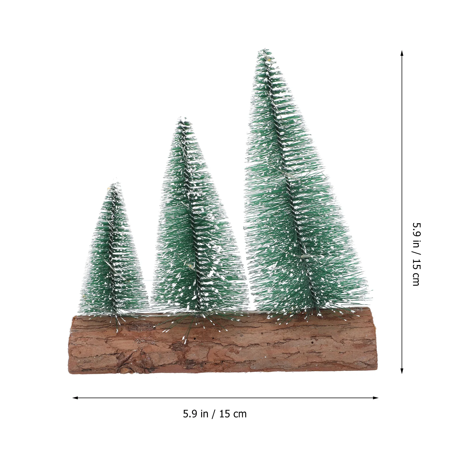 

1pc Mini Christmas Tree Decor Wooden Base Luminous Desktop Xmas Adornment Party Desk Decor Christmas Lighting Gift Xmas Ornament