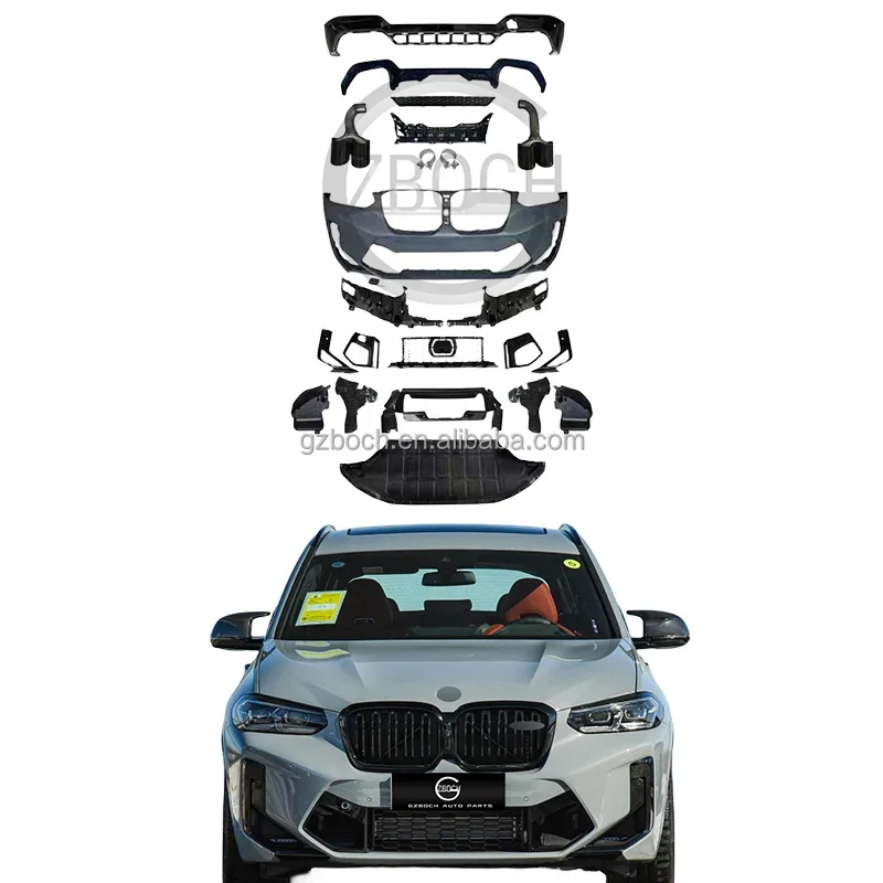 

Genuine car bumpers for BMW X3 G01 2022y facelift X3M bodykit front bumpers assembly rear diffuser tips