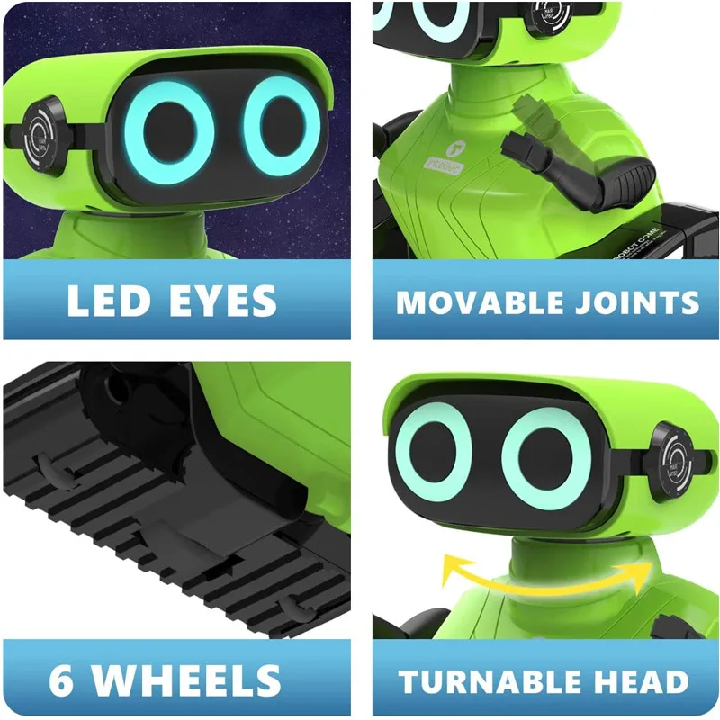 หุ่นยนต์ AI รุ่น 2.4G อัจฉริยะ ของเล่นเสริมพัฒนาการ พร้อมเสียง ชาร์จไฟได้ ควบคุมด้วยรีโมท เครื่องเรียนรู้สำหรับเด็กเล็ก ของขวัญสำหรับเด็ก ส่งออก ใช้พลังงานไฟฟ้า