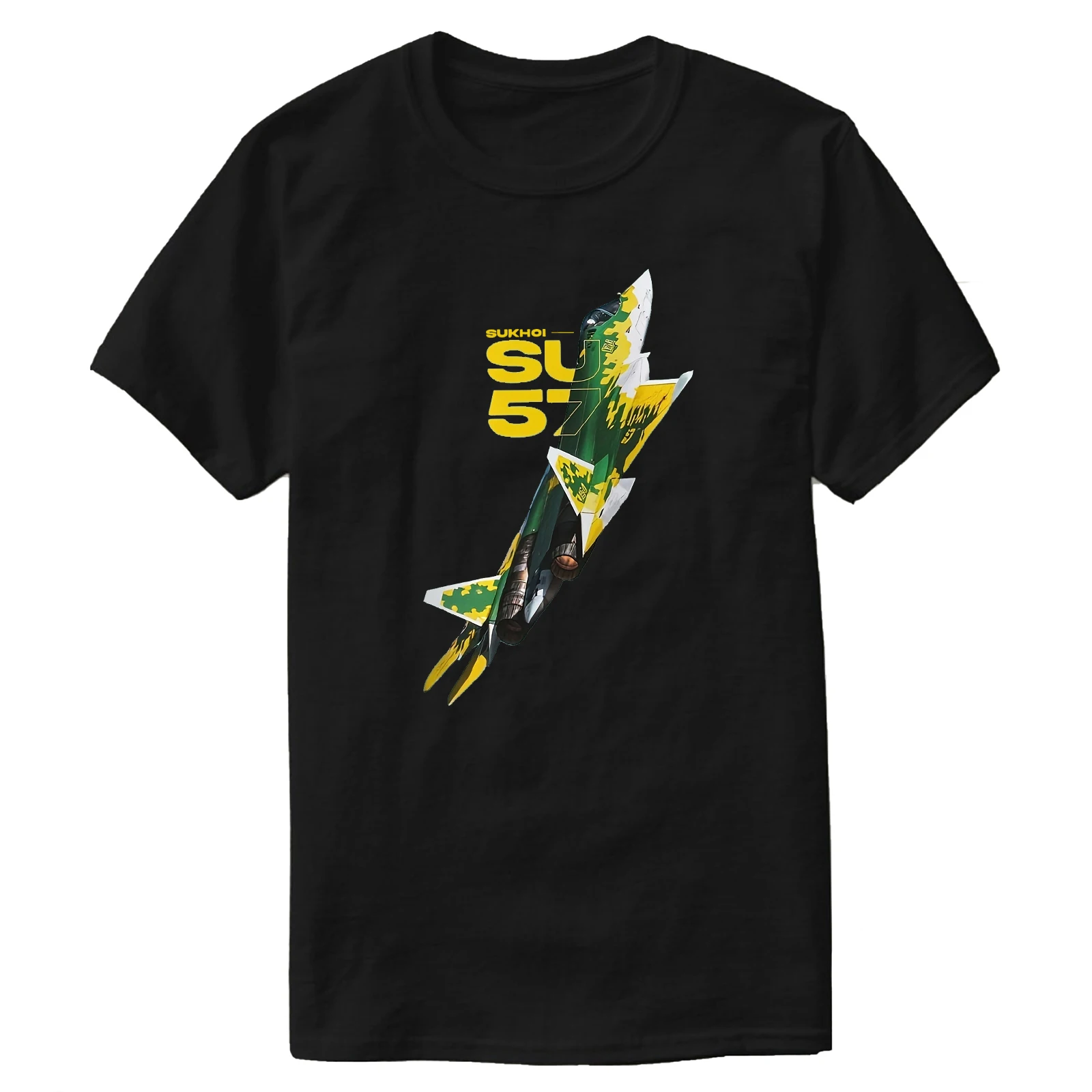 

Russian Su-57 "Felon" Stealth Fighter T-Shirt 100% Cotton O-Neck Short Sleeve Summer Casual Mens T-shirt Streetwear