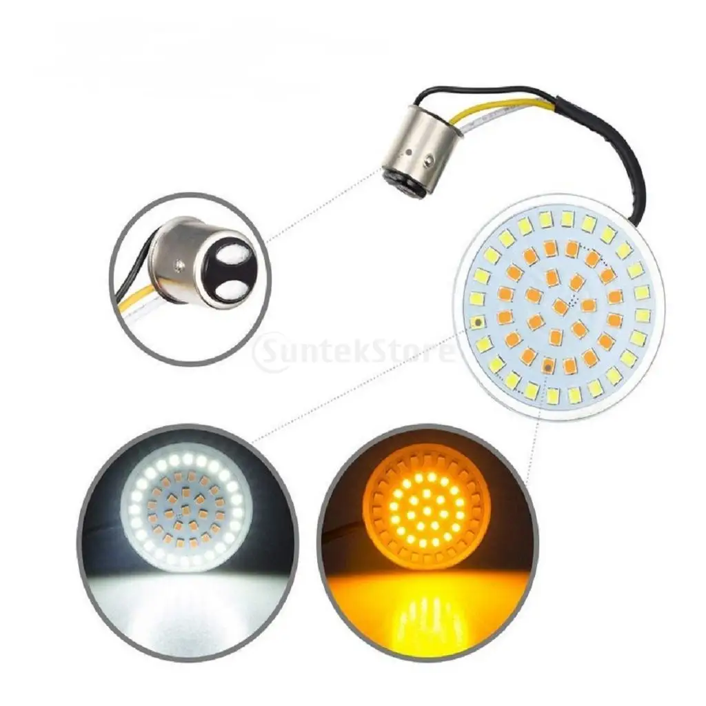 Motorcycle Turn Signal Light Plastic Multi-color Diode High Visibility Accessory Led Lens for Harley