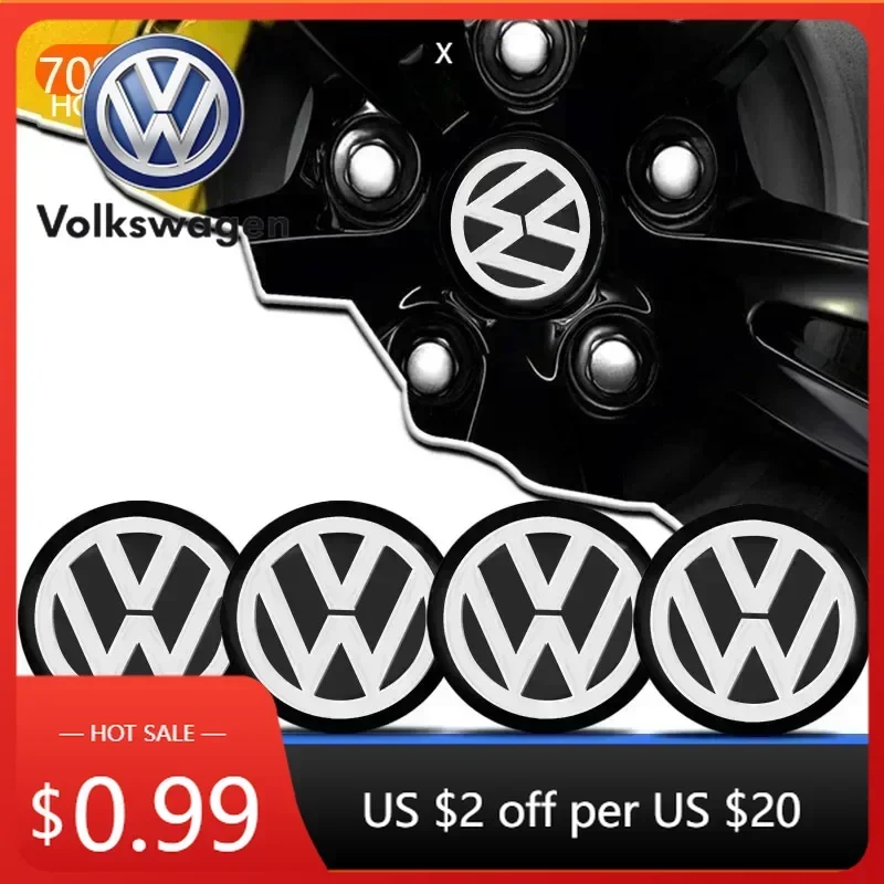 

For VOLKSWAGEN VW Polo B5 Cars 2025 Hot For Volkswagen 56mm Car Tyre Wheel Center Hub Cap Badge sticker Car Accessories For Volk