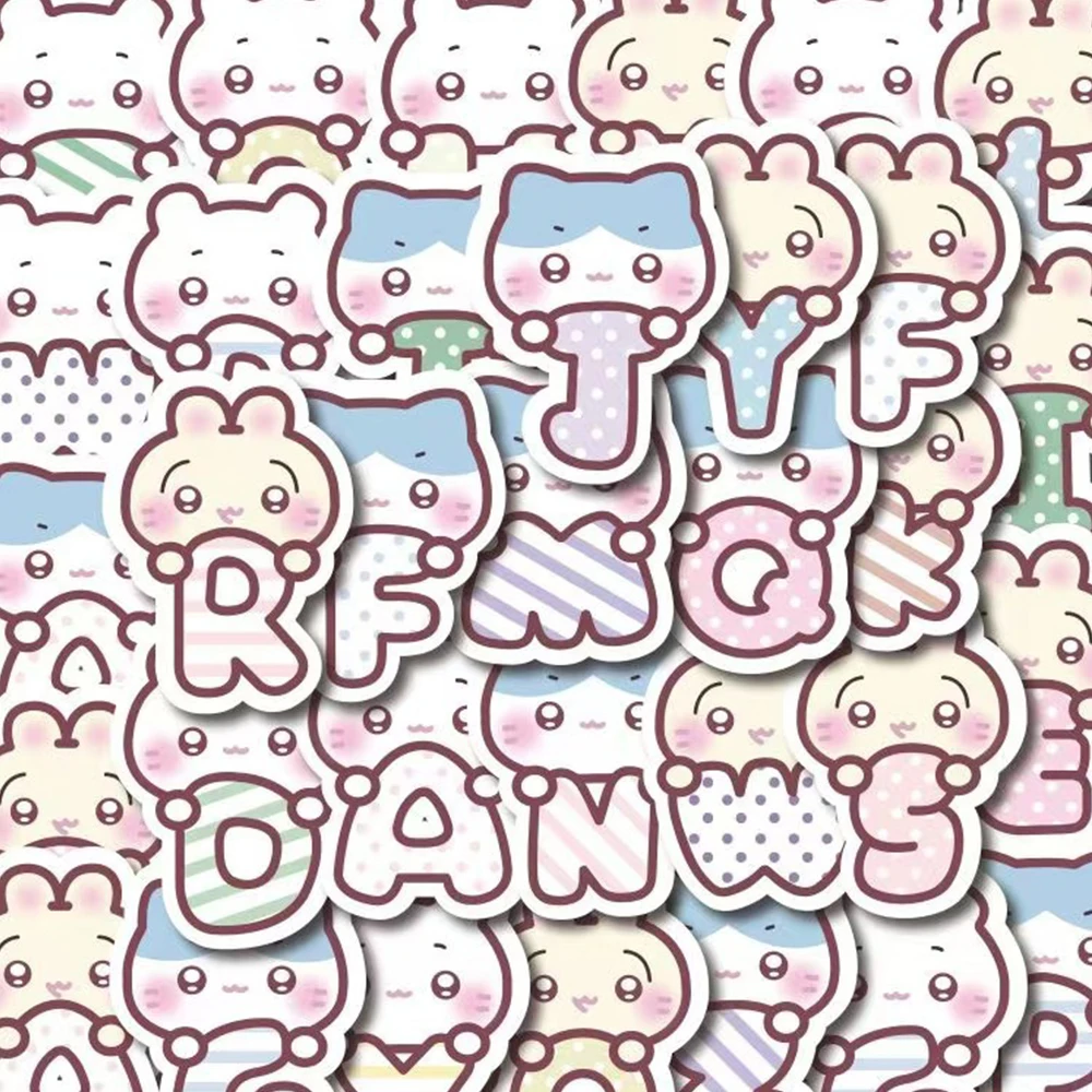 10/30/50/100PCS Kawaii Chiikawa Usagi Stickers Cartoon Cute Funny Graffiti Decals Kids Toy DIY Scrapbooking Stationery Box