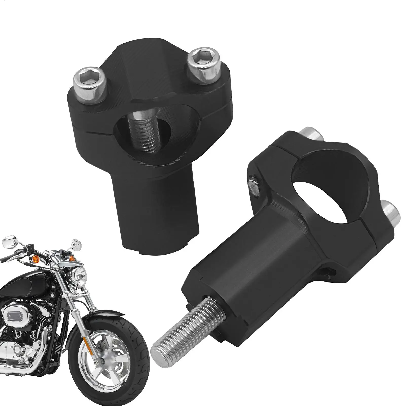 

Handlebar Riser Cycling Fat Handlebar Mount Clamp Motorbike Replacement Handle Aluminum Alloy Accessories For Husband Friends