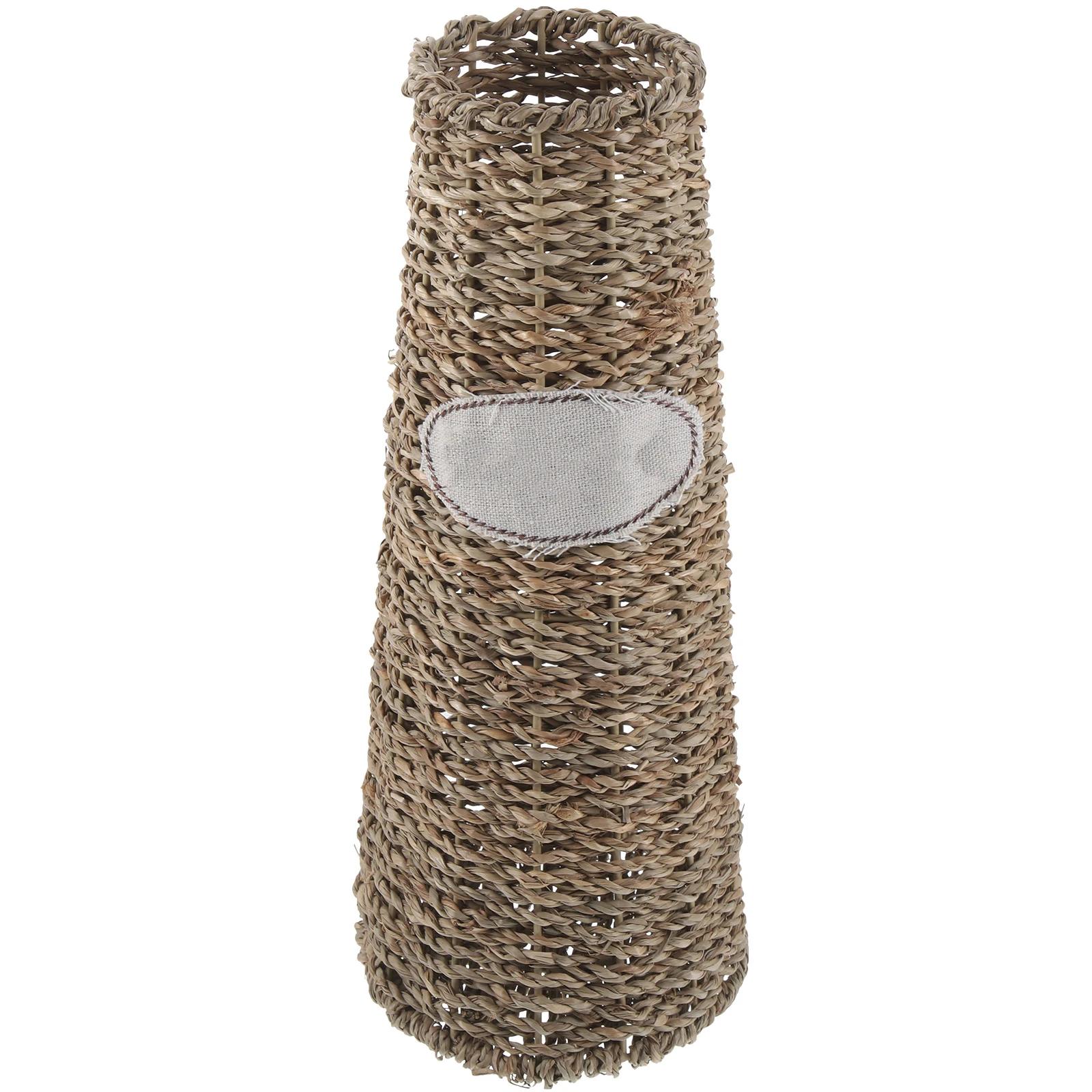 

1pcs Handmade Woven Flower Vase Plastic Braided Vase Decorative Home Dried Flowers Office Balcony Decoration Elegant Plant Pot