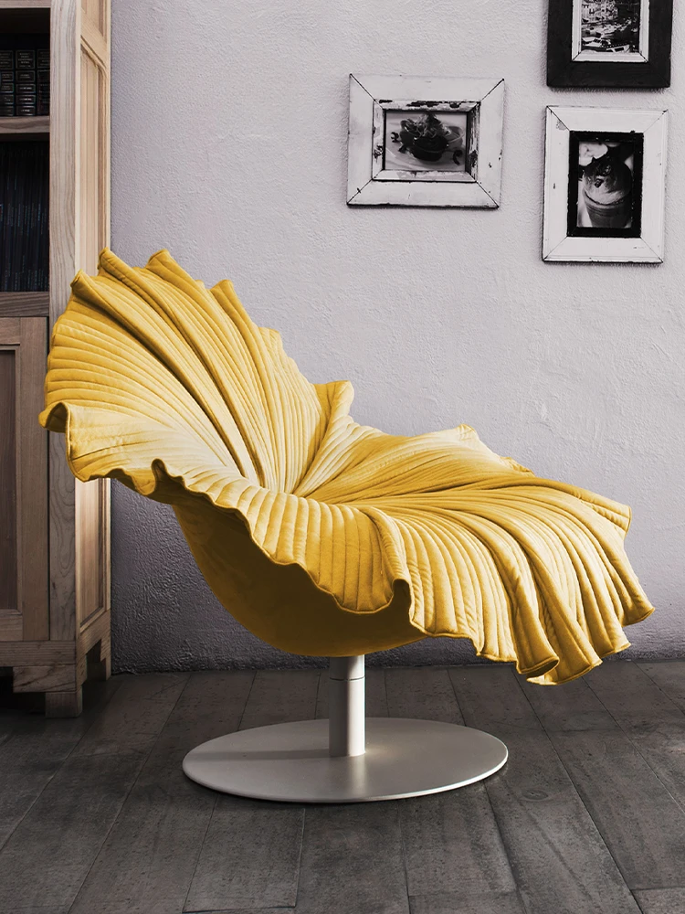 Lotus leaf chair Italian living room light luxury creative single rotating sofa chair