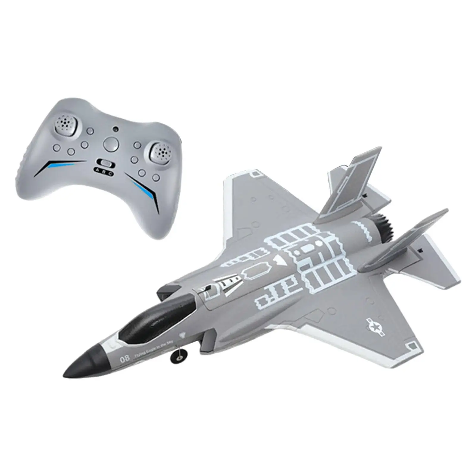 Avión RC de espuma 360 Modo abatible 4CH Avión de ala fija Juguete al aire libre Principiantes