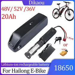 36V 48V 52V 18650 Hailong Electric Bicycle Battery Pack 30A 500W 750W 1000W Battery Suitable for Bafang BBS02 BBS03 BBSHD