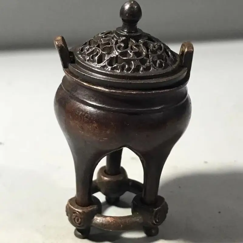 Three-legged tripod Incense Burner Statue for Tea Home Decor Ornaments